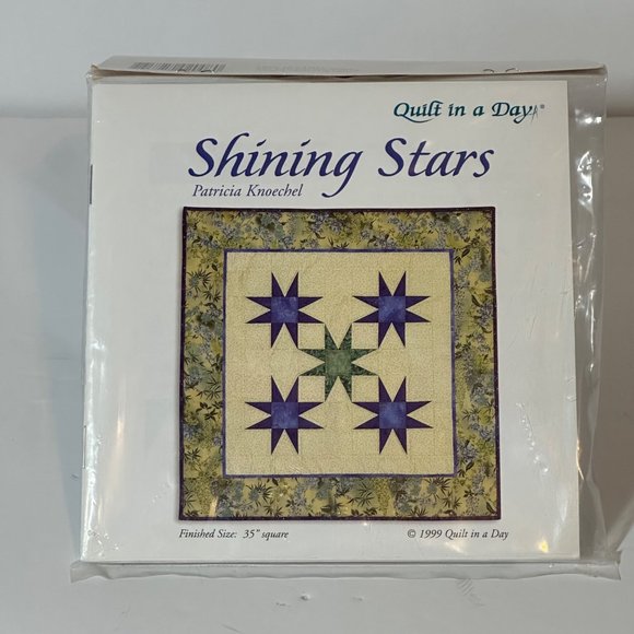 Quilt In A Day Other - Vintage 1999 New Sealed Shining Stars Quilt In A Day by Patricia Knoechel READ